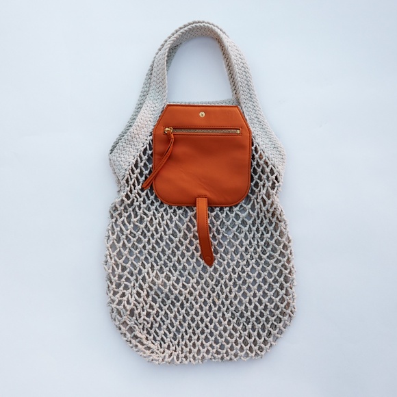 Nanushka Ruba Cotton Mesh Shopping Tote - Picture 1 of 10